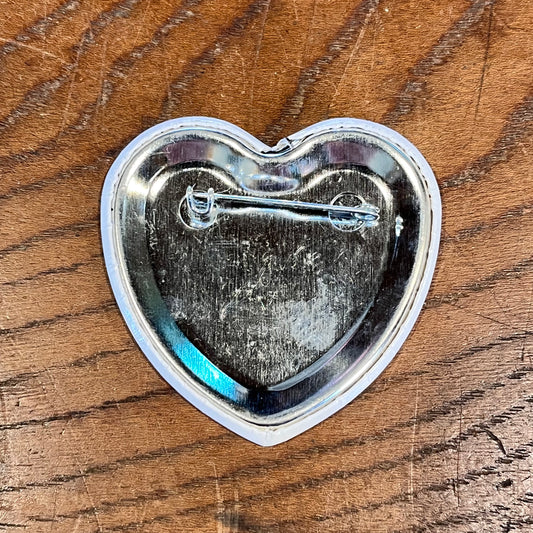 【USA vintage】缶バッジ Love to the rescue