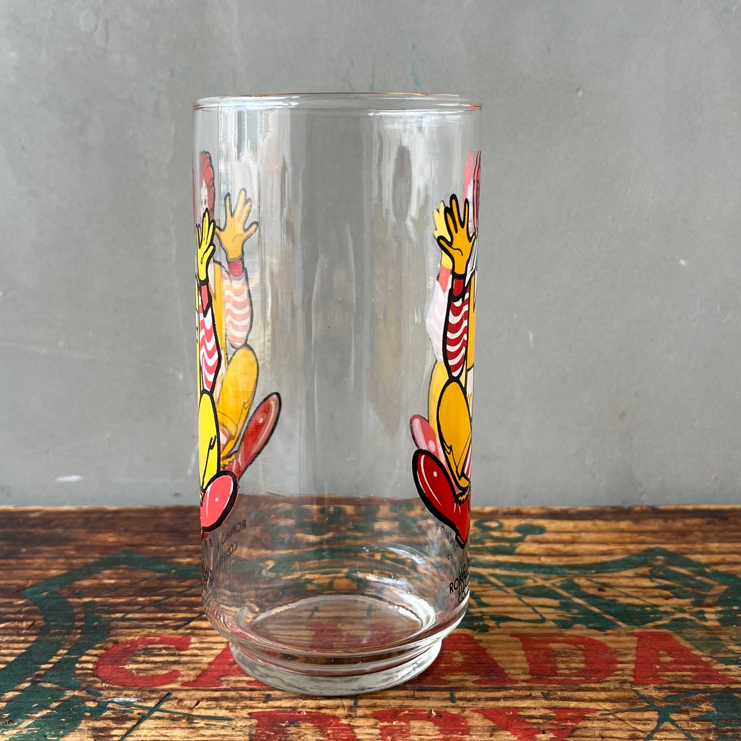 【USA vintage】70s Ronald McDonald Glass