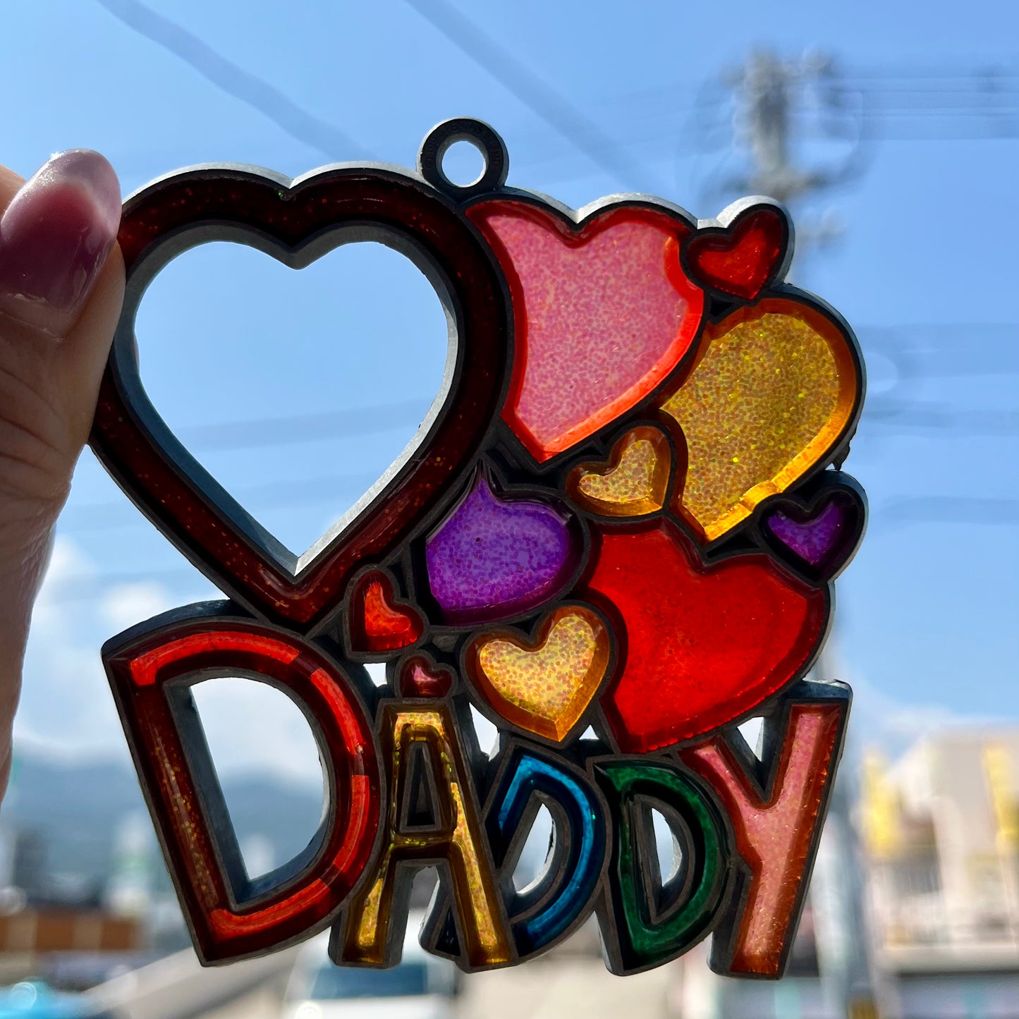 【USA vintage】stained glass DADDY