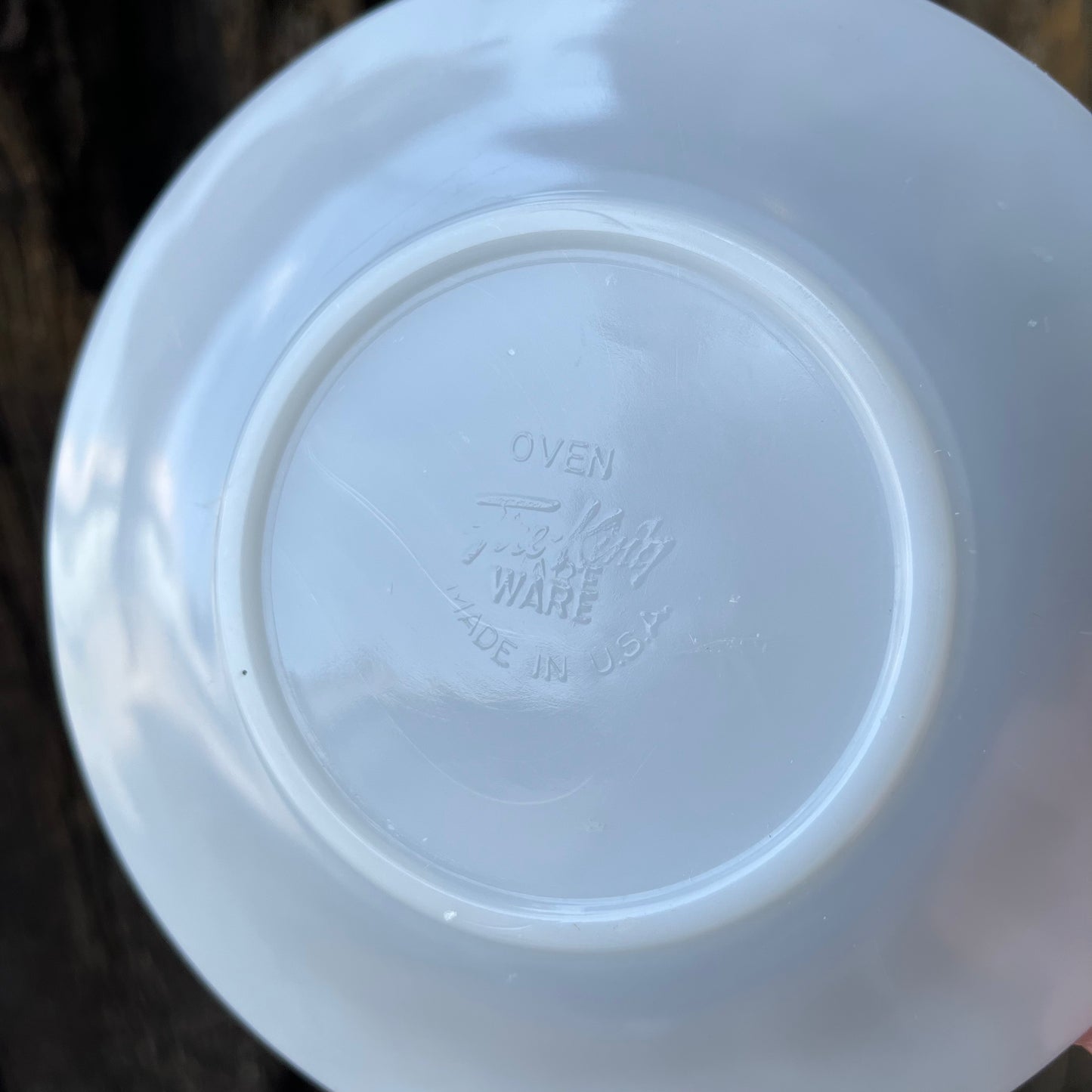 【USA vintage】Fire-King Grey Laurel Cup & Saucer