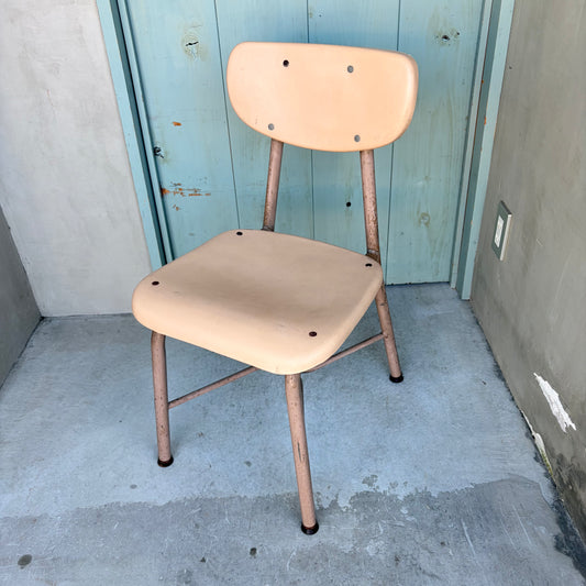 【USA vintage】60-70’s School Chair Ivory ②