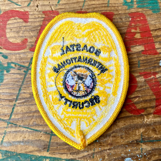 【USA vintage】ワッペン COASTAL INTERNATIONAL SECURITY