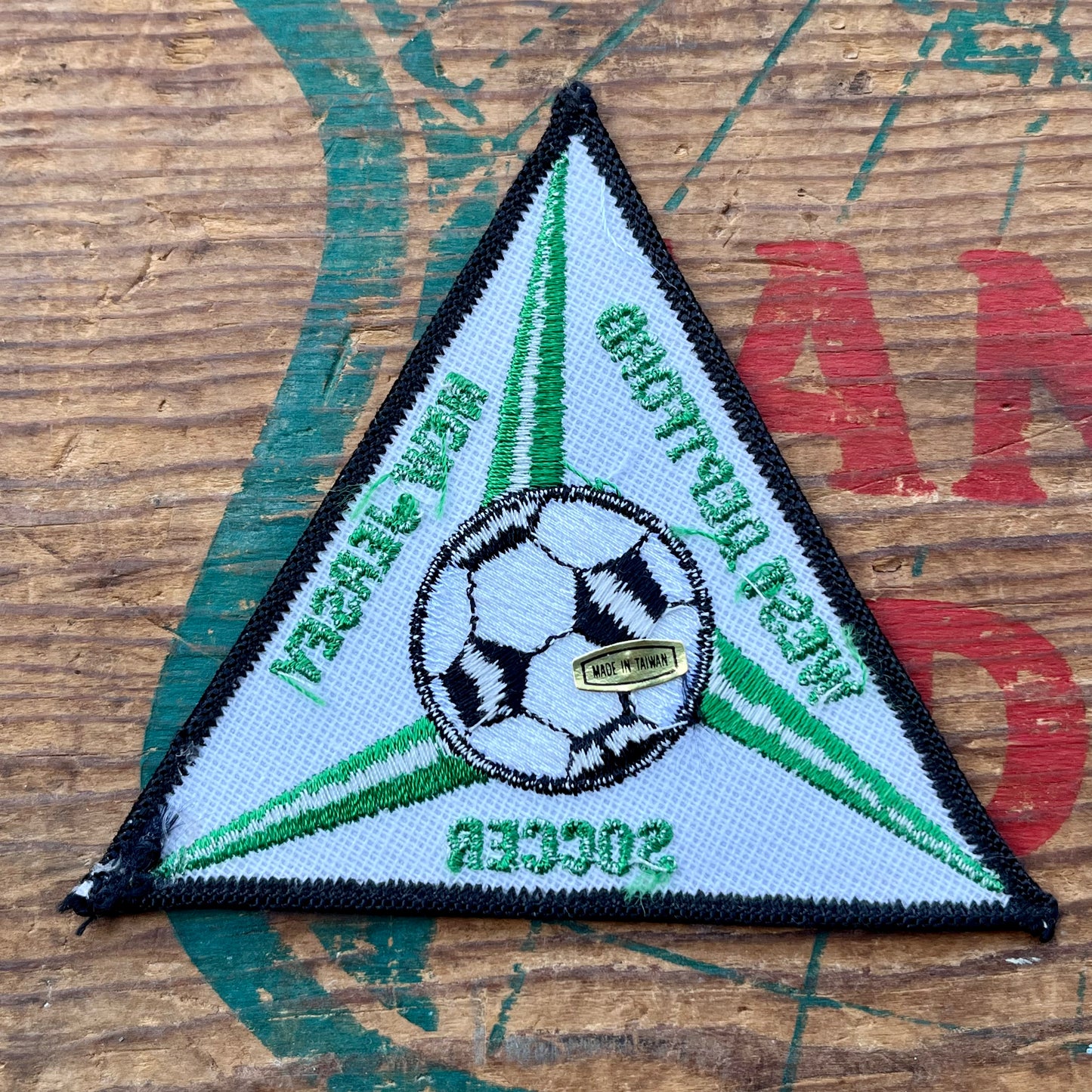 【USA vintage】ワッペン WEST DEPTFORD NEW JERSEY SOCCER