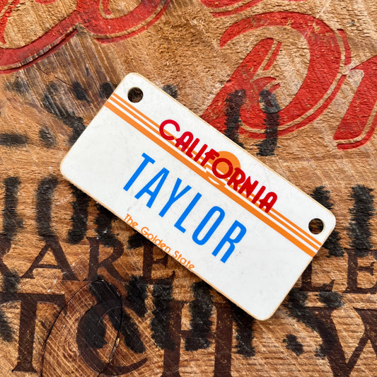 【1980’s USA vintage】Nameplate magnet TAYLOR