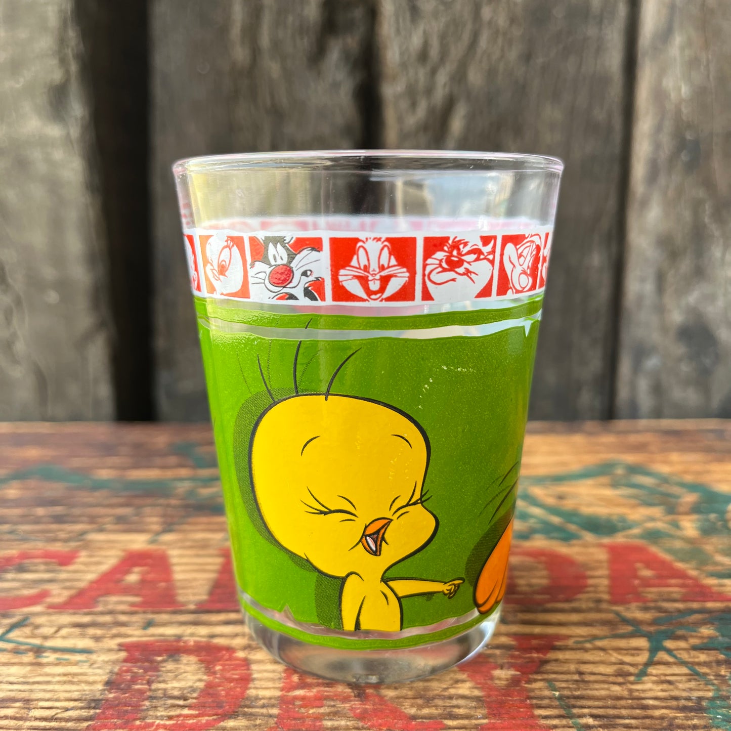 【USA vintage】Looney Tunes Tweety Bird glass