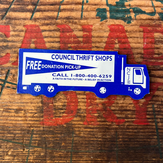 【USA vintage】Magnet Plate COUNCIL THRIFT SHOPS