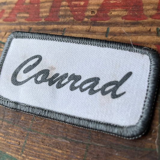 【USA vintage】Name Tag Patch Conrad