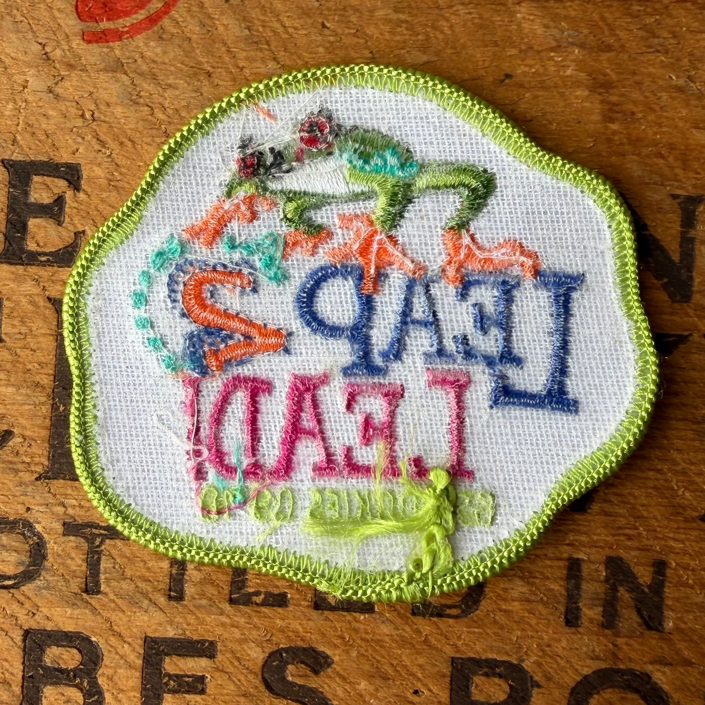 【USA vintage】Girl Scout Patch Leap Lead