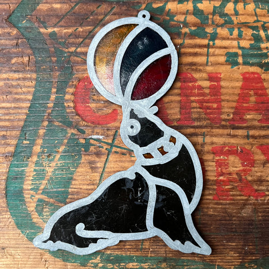【USA vintage】stained glass Sea lion
