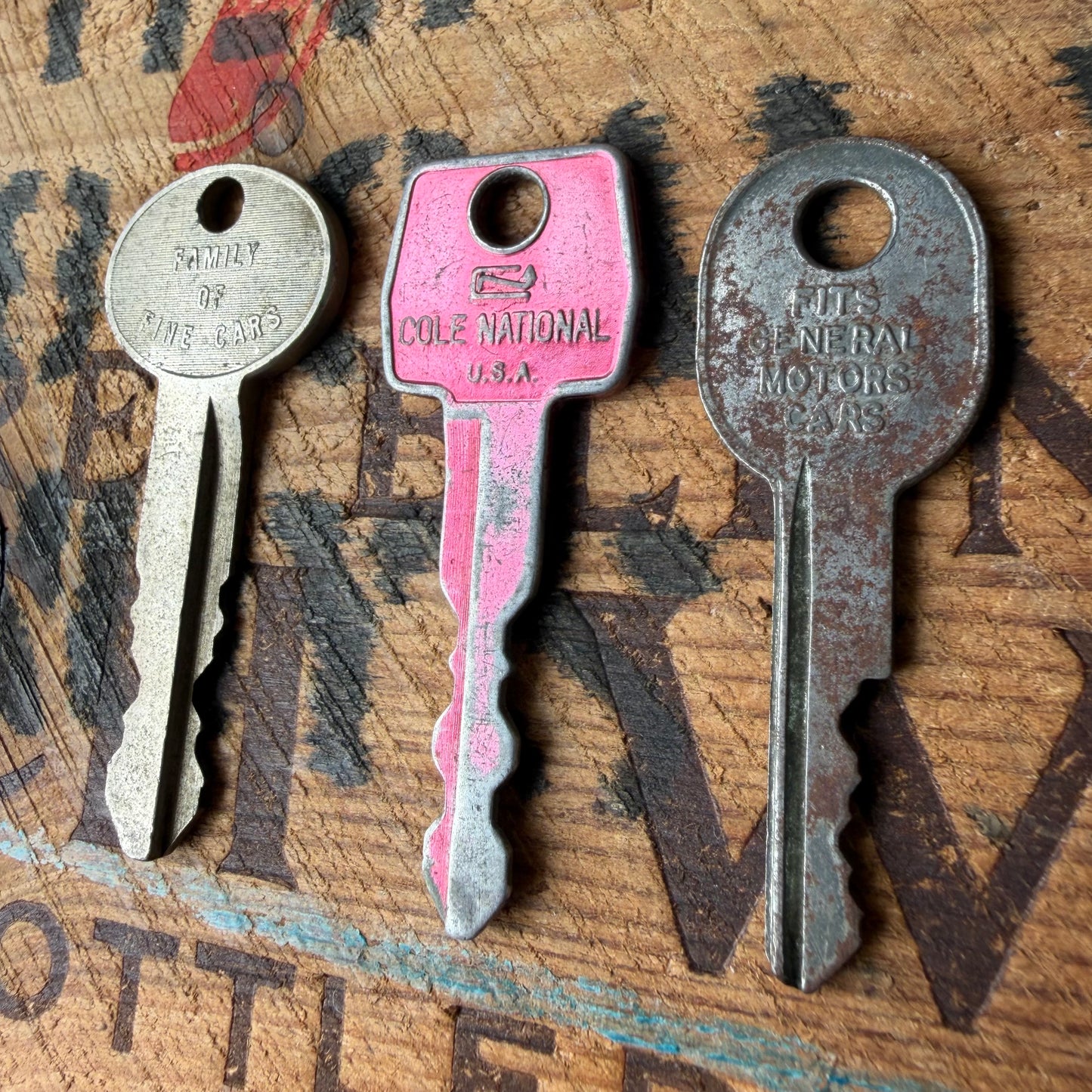 【USA vintage】key set classic cars