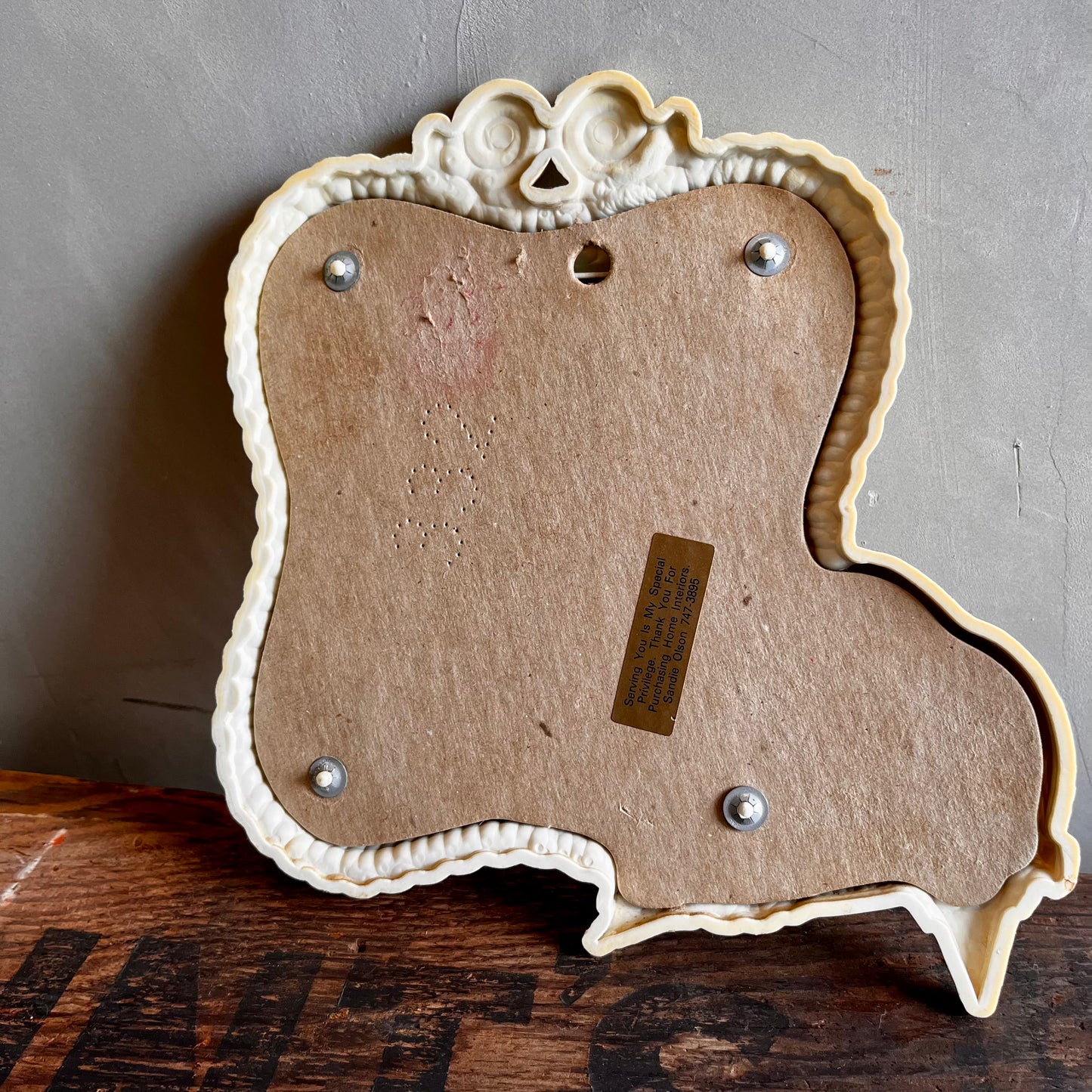 【USA vintage】70s Mirror White Doves Love Birds Couple