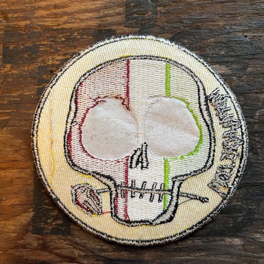 【USA vintage】ワッペン Dia de muertos スカル メキシコカラー
