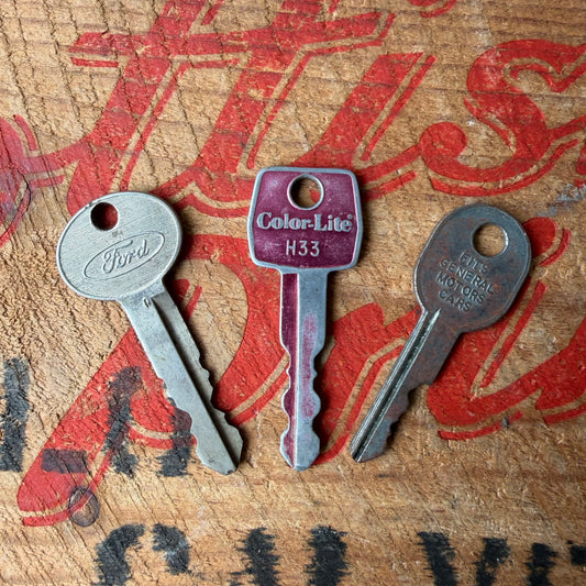 【USA vintage】key set classic cars