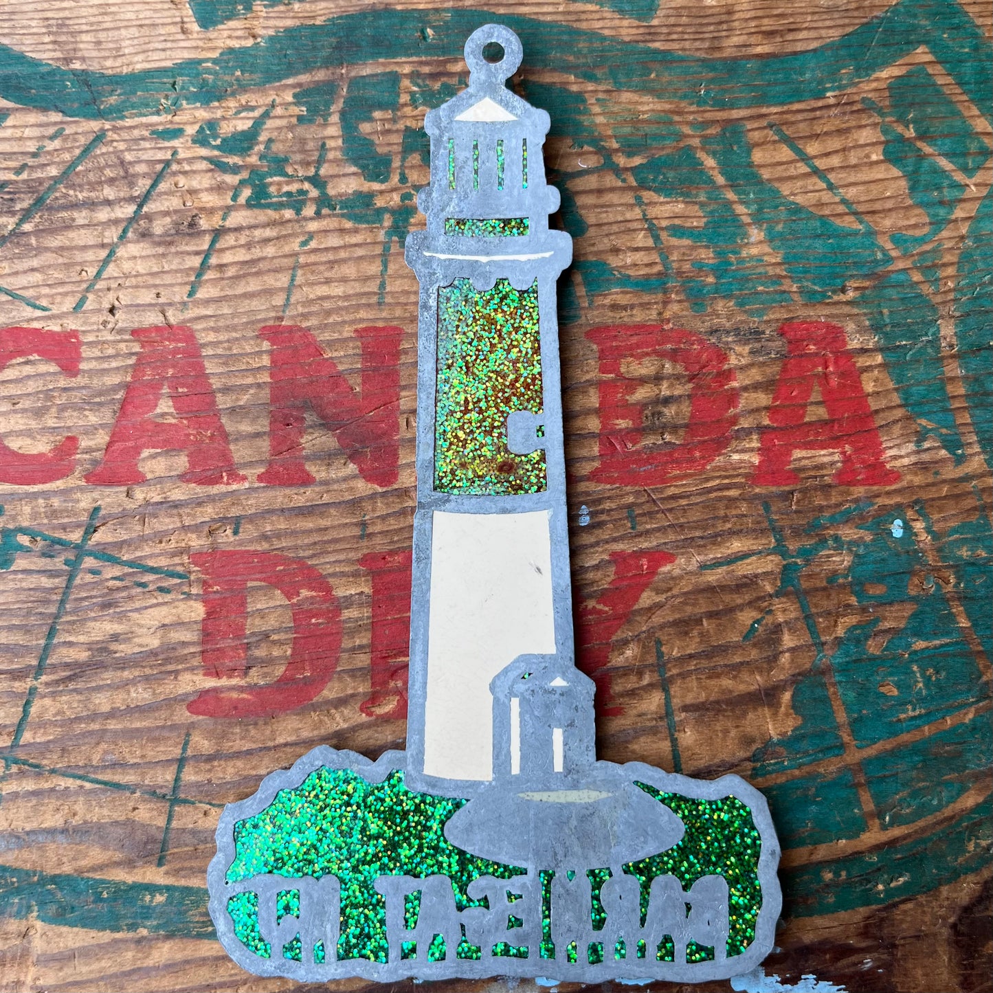 【USA vintage】stained glass BARNEGAT NJ