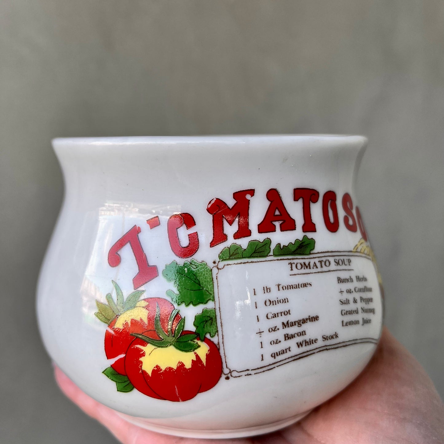 【USA vintage】TOMATO SOUP Recipe Mug