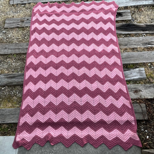 【USA vintage】Granny Blanket pink