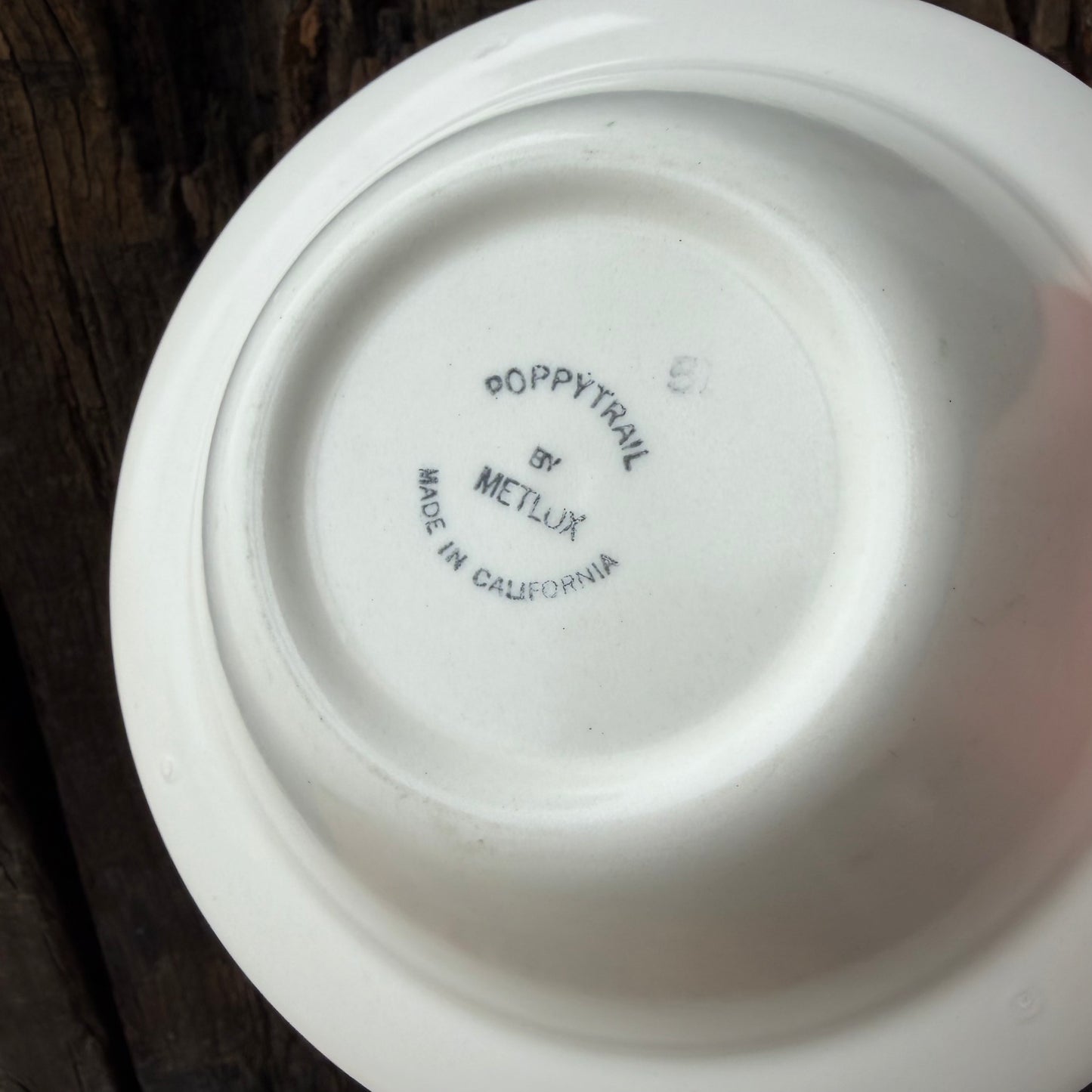 【USA vintage】Metlox Poppytrail California ROOSTER Serving Bowl