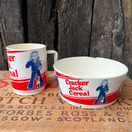 【USA vintage】Cracker Jack Cereal Bowl & Cup
