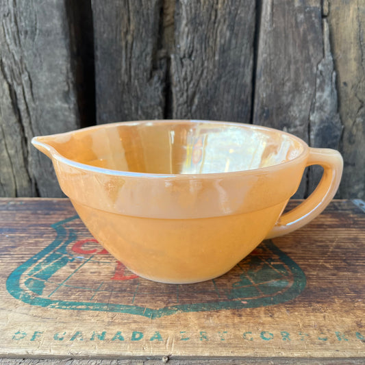 【USA vintage】Fire-King Peach Luster Butter Bowl