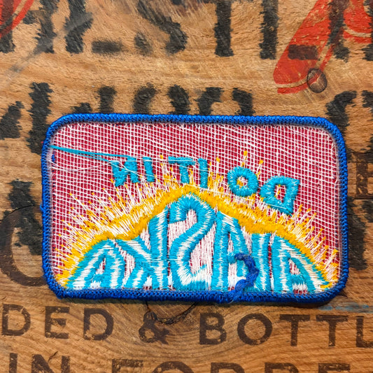 【USA vintage】DO IT IN ALASKA Patch
