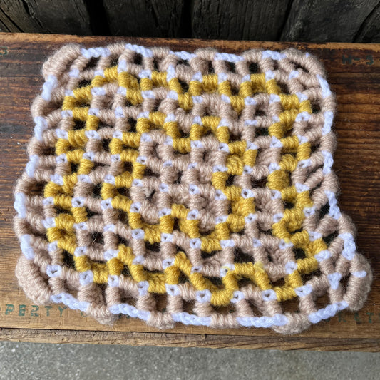 【USA vintage】Wiggly Crochet 鍋敷き ④