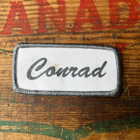 【USA vintage】Name Tag Patch Conrad