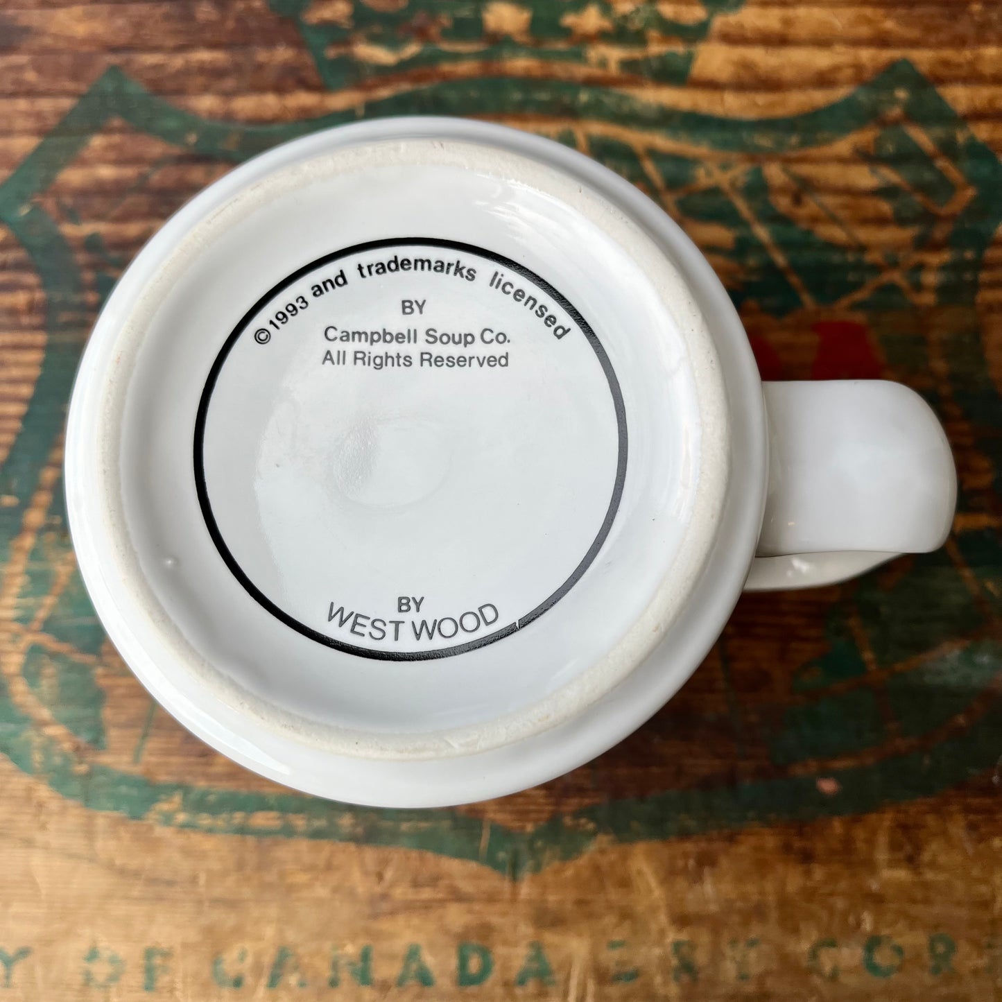 【1993 USA vintage】Campbell’s Soup Mug Cup