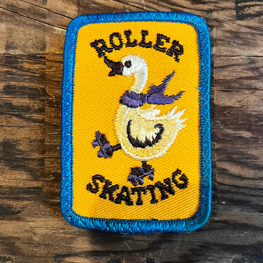 【USA vintage】ワッペン ROLLER SKATING