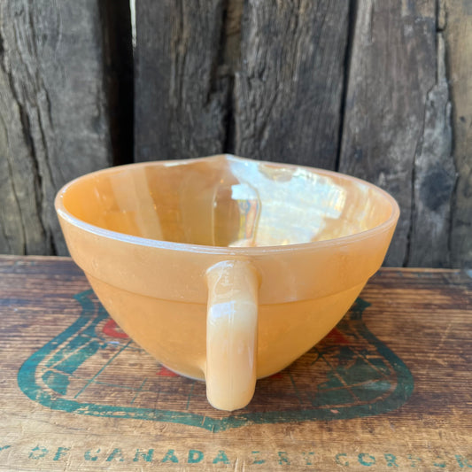 【USA vintage】Fire-King Peach Luster Butter Bowl