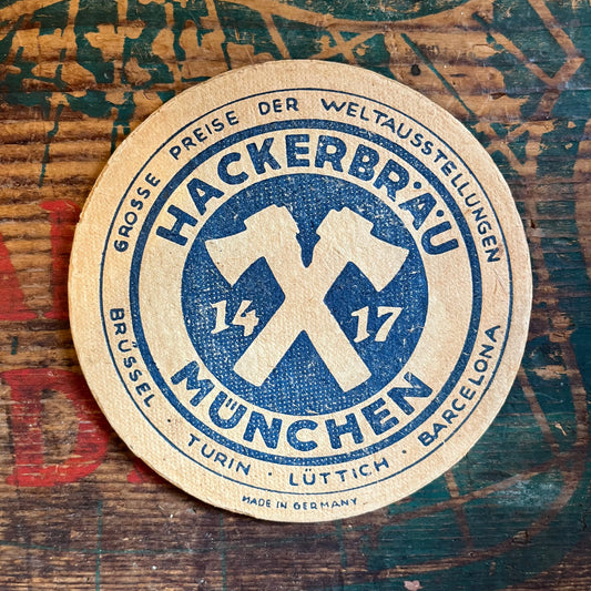 【USA vintage】Paper Coaster Hackerbrau Munchen