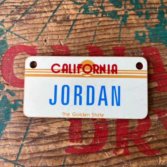 【1980’s USA vintage】Nameplate magnet JORDAN
