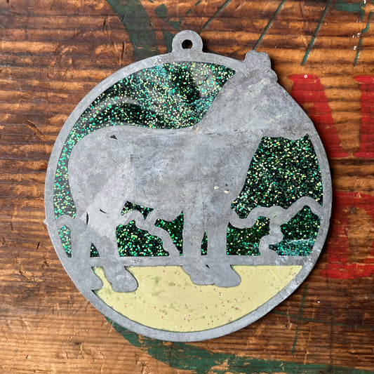 【USA vintage】stained glass Zibra