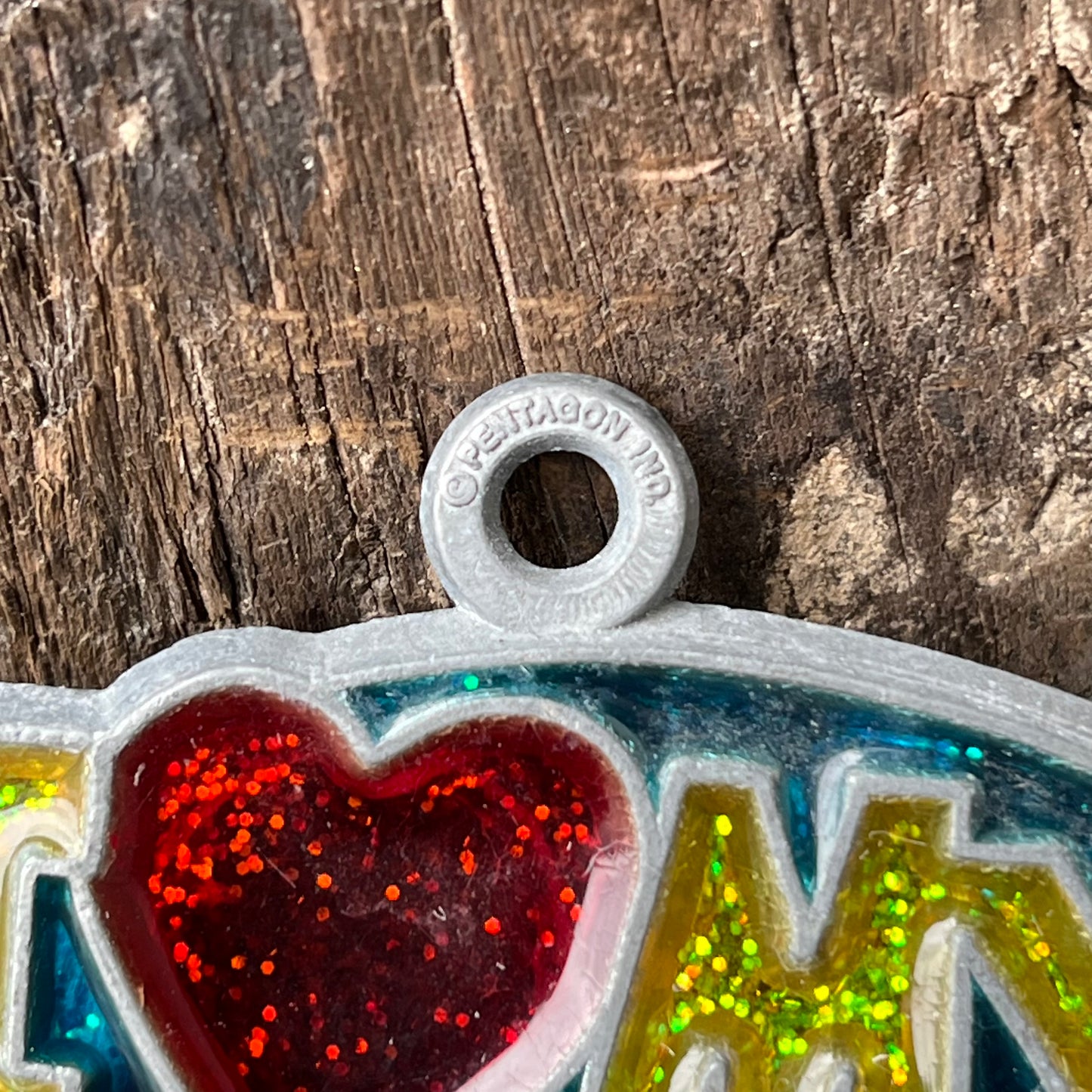 【USA vintage】stained glass ornament BEAGLE