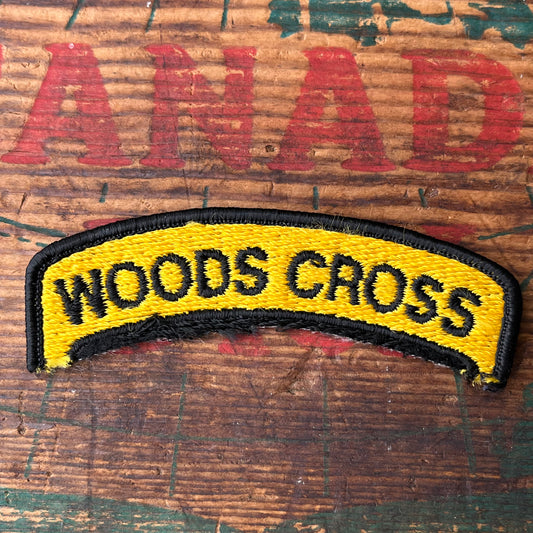 【USA vintage】ワッペン WOODS CROSS