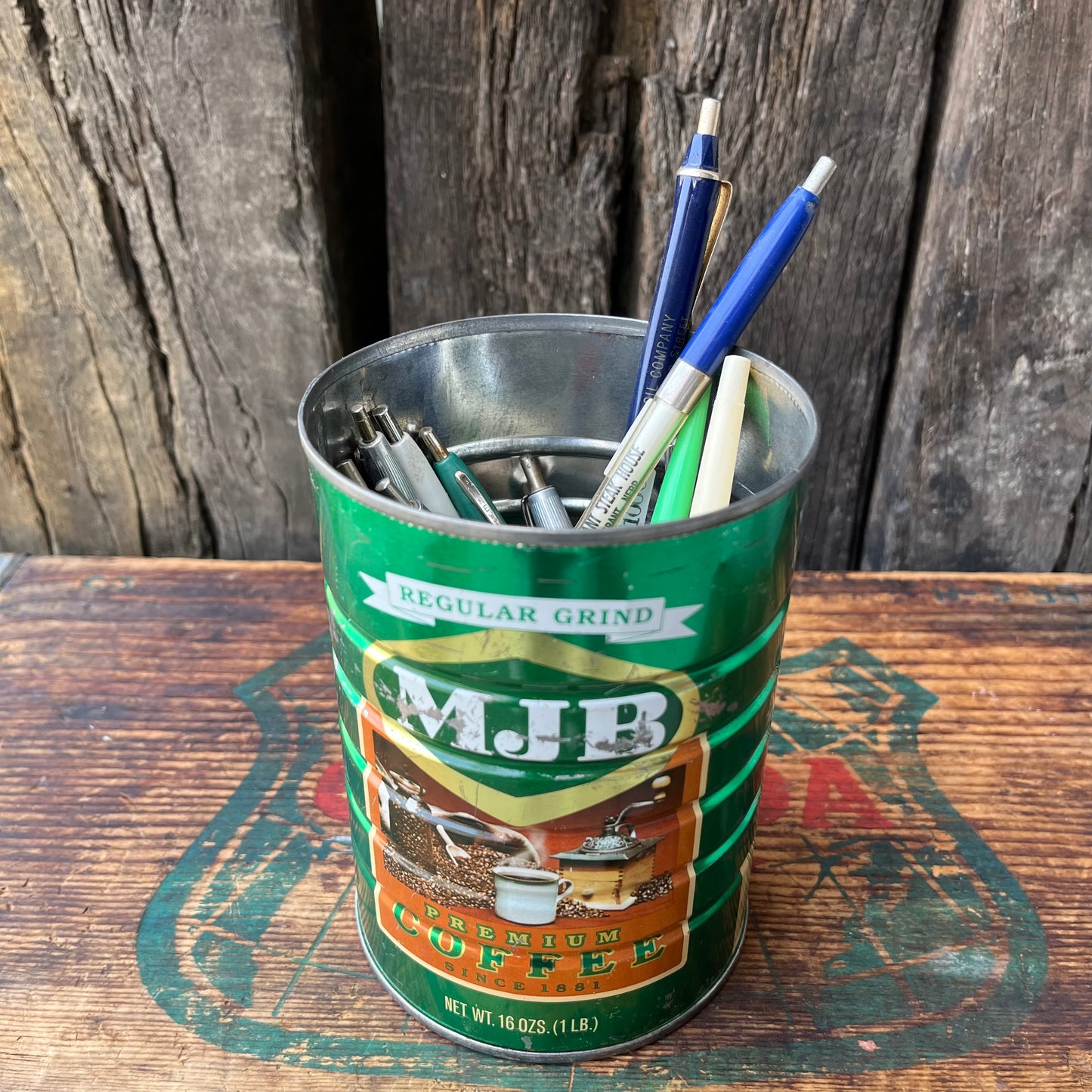 【USA vintage】MJB Coffee Tin Can