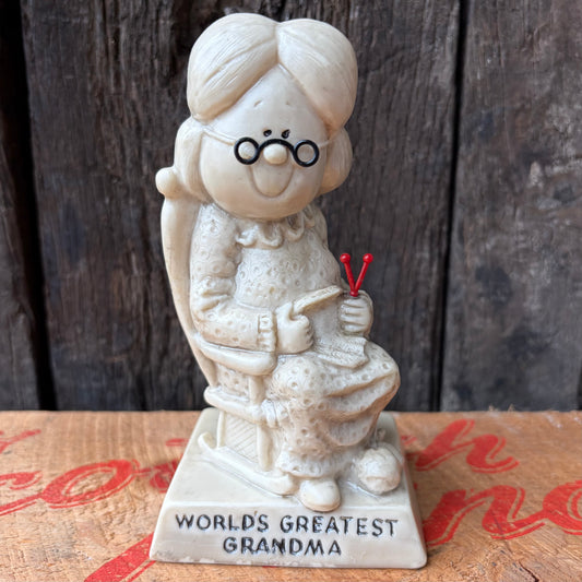 【1970 USA vintage】Message Doll World’s Greatest Grandma