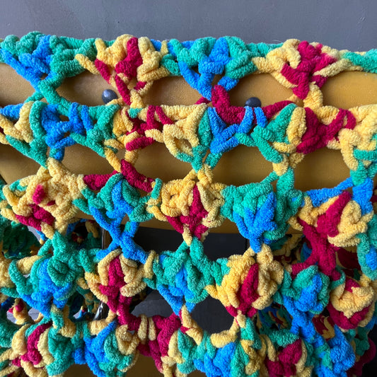 【USA vintage】Granny Blanket chunky knit