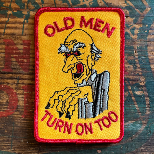 【USA vintage】ワッペン OLD MEN TURN ON TOO