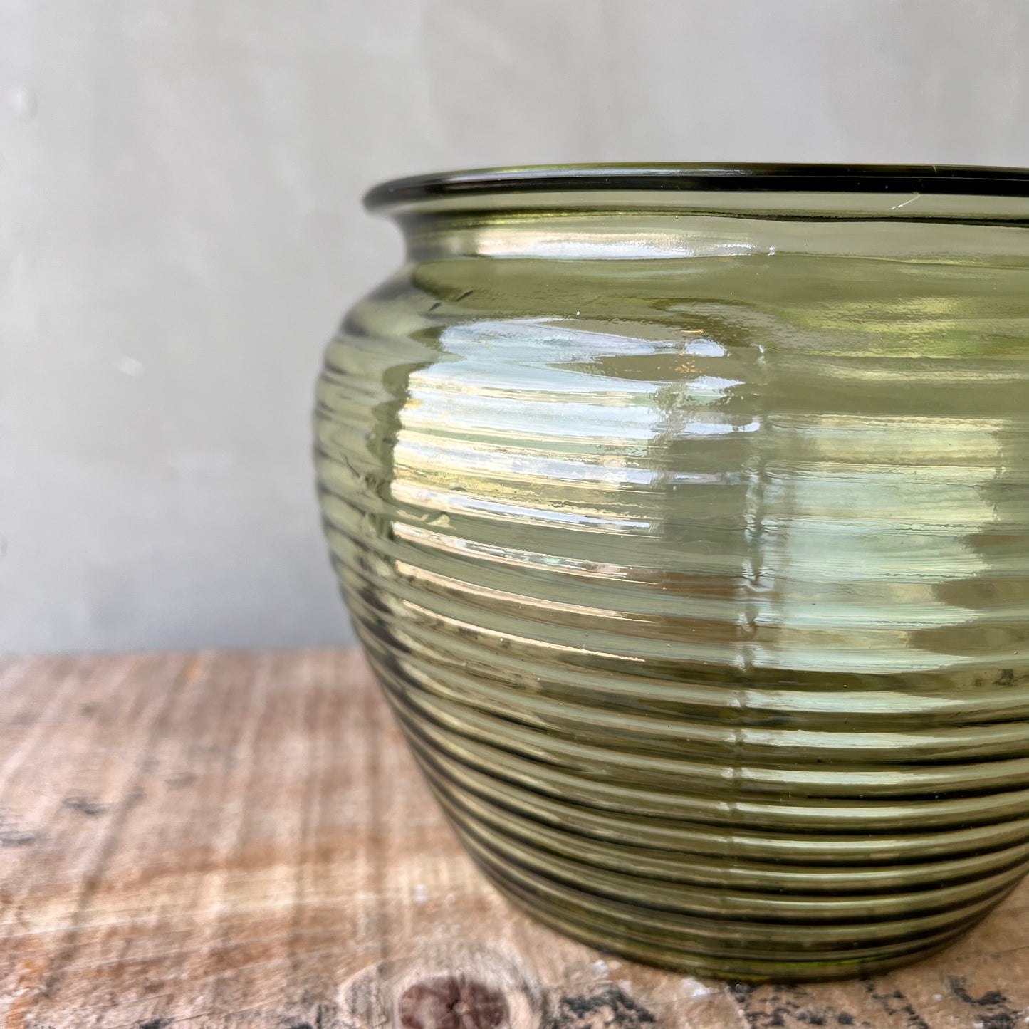 【USA vintage】GLASS DIVISION VASE
