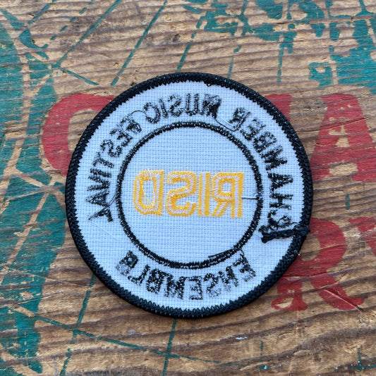 【USA vintage】ワッペン RISD CHAMBER MUSIC FESTIVAL