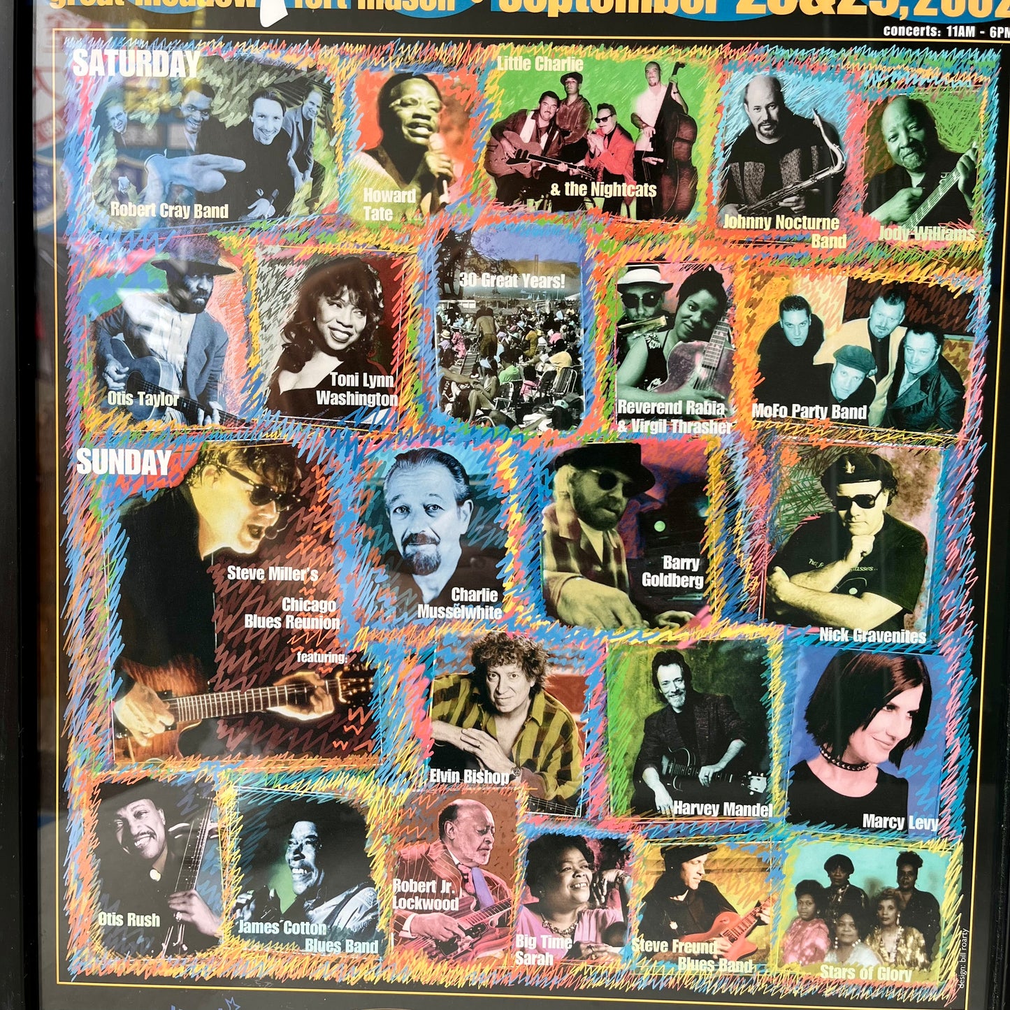 【USA vintage】San Francisco Blues Festival Art Work
