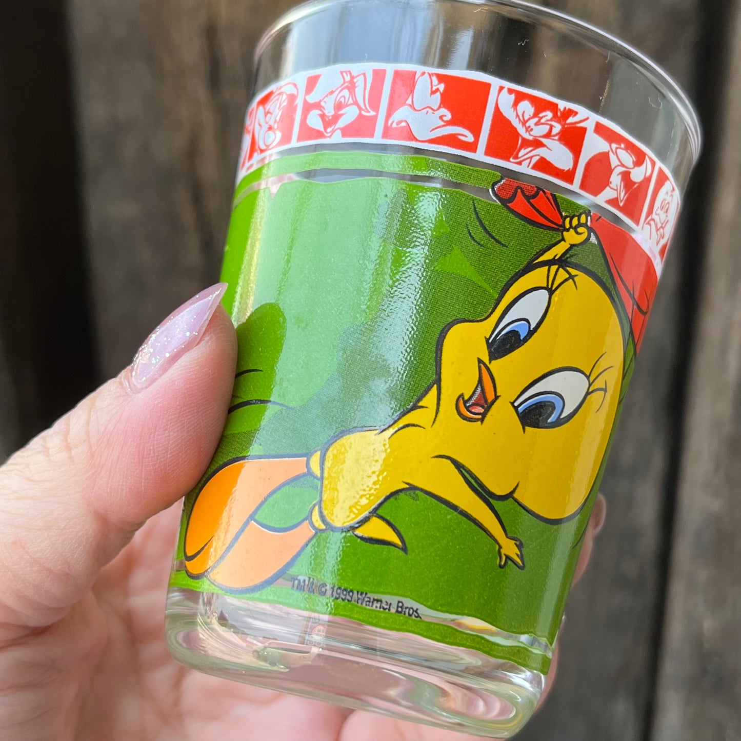 【USA vintage】Looney Tunes Tweety Bird glass