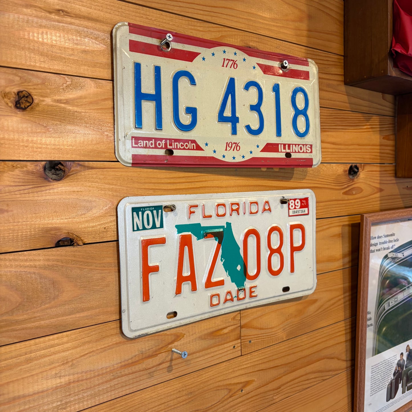 【USA vintage】1976 ILLINOIS LICENSE PLATE