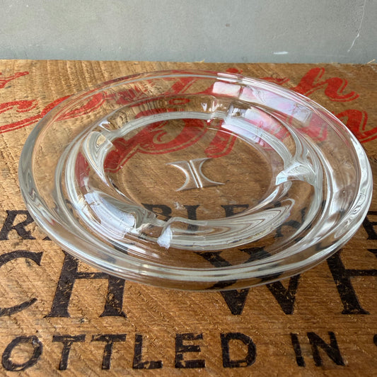 【USA vintage】Hilton Hotel Clear Glass Ashtray