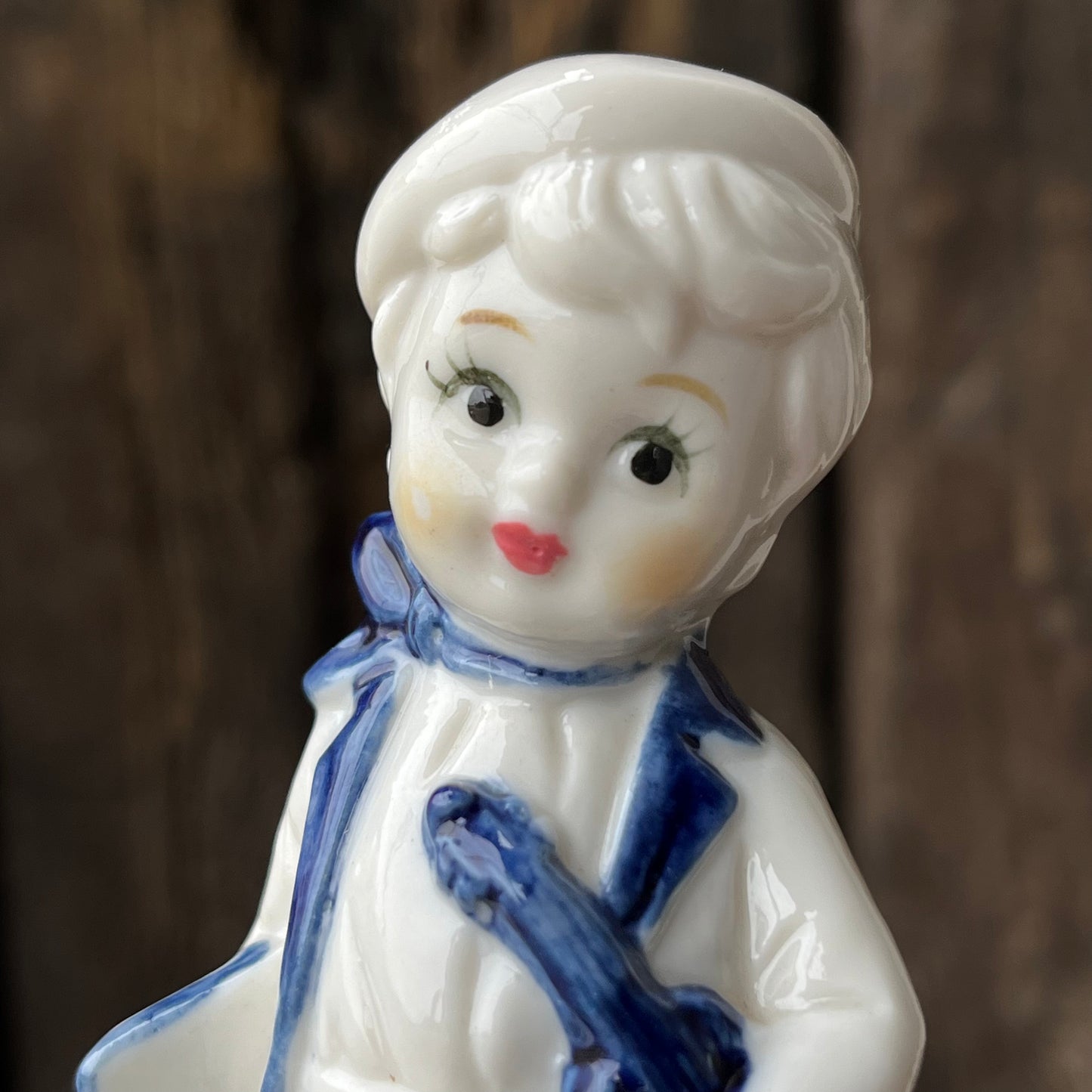 【USA vintage】Holland Delft Boy with the violin