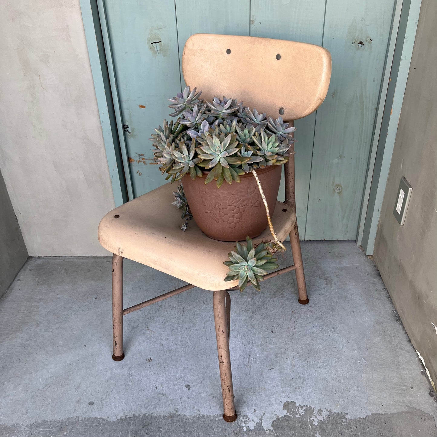 【USA vintage】60-70’s School Chair Ivory