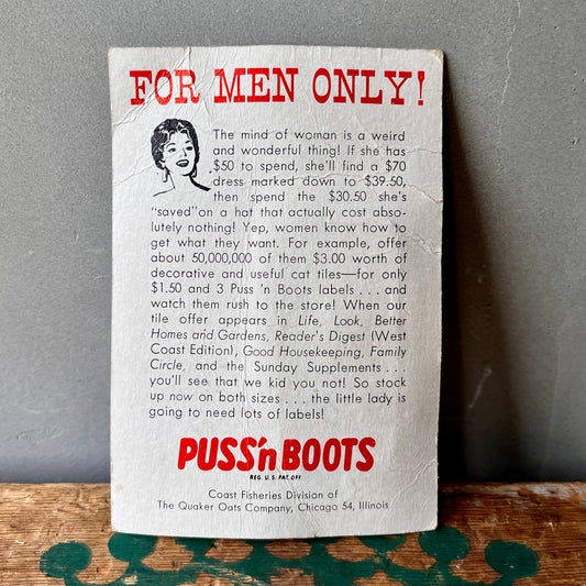 【USA vintage】 Quaker Oats Puss’nBoots Insulting Novelty Lure