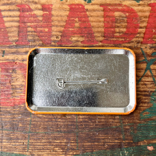 【USA vintage】缶バッジ METRO