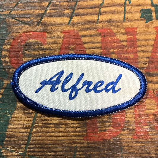 【USA vintage】Name Tag Patch Alfred
