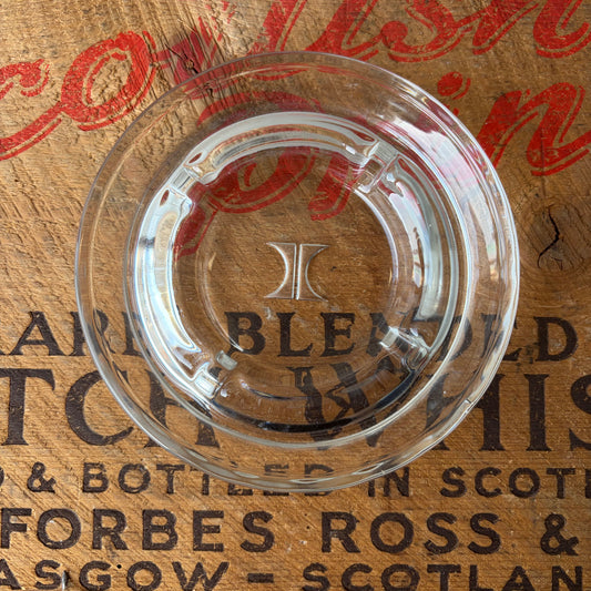 【USA vintage】Hilton Hotel Clear Glass Ashtray